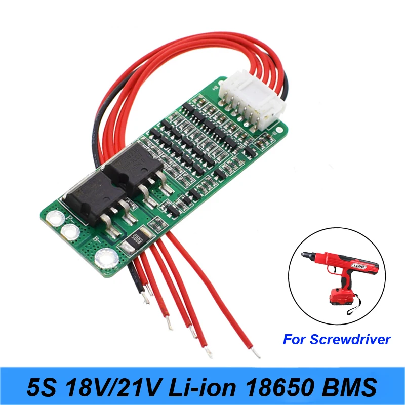 5S 15A 18V 21V BMS bateria litowa chroniona płyta dla 21V wiertarka elektryczna śrubokręt baterie i odkurzacz użyj Turmera