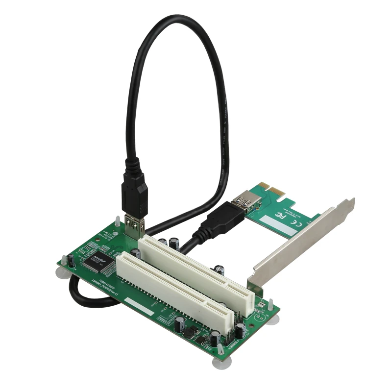 PCI-Express to PCI Adapter Card PCIe to Dual Pci Slot Expansion Card USB 3.0  Add on Cards Converter TXB024 - Image 3