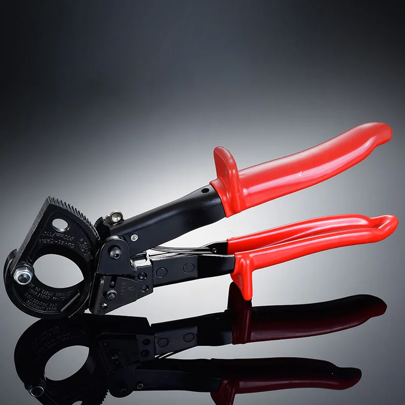 

Ratcheting Ratchet Cable Cutter Germany Design Wire Cutter Electric Wire Stripper Cutting Plier Tool Steel Cable Cutters