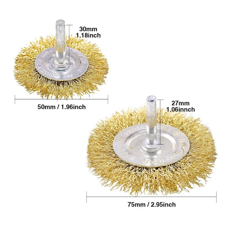 Mola/ruota del filo per la rimozione della ruggine/spazzola per lucidatura/Set di spazzole per filo per trapano elettrico/rimozione della ruggine in metallo