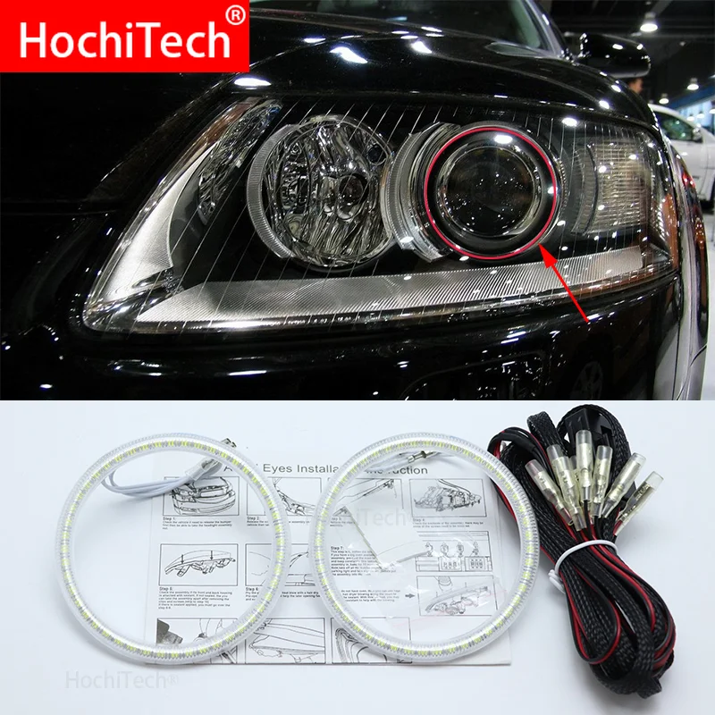 For Audi A6 S6 RS6 2005 2006 2007 2008 Smd Led Angel Eyes kit Excellent Ultra bright illumination DRL Daytime running lights