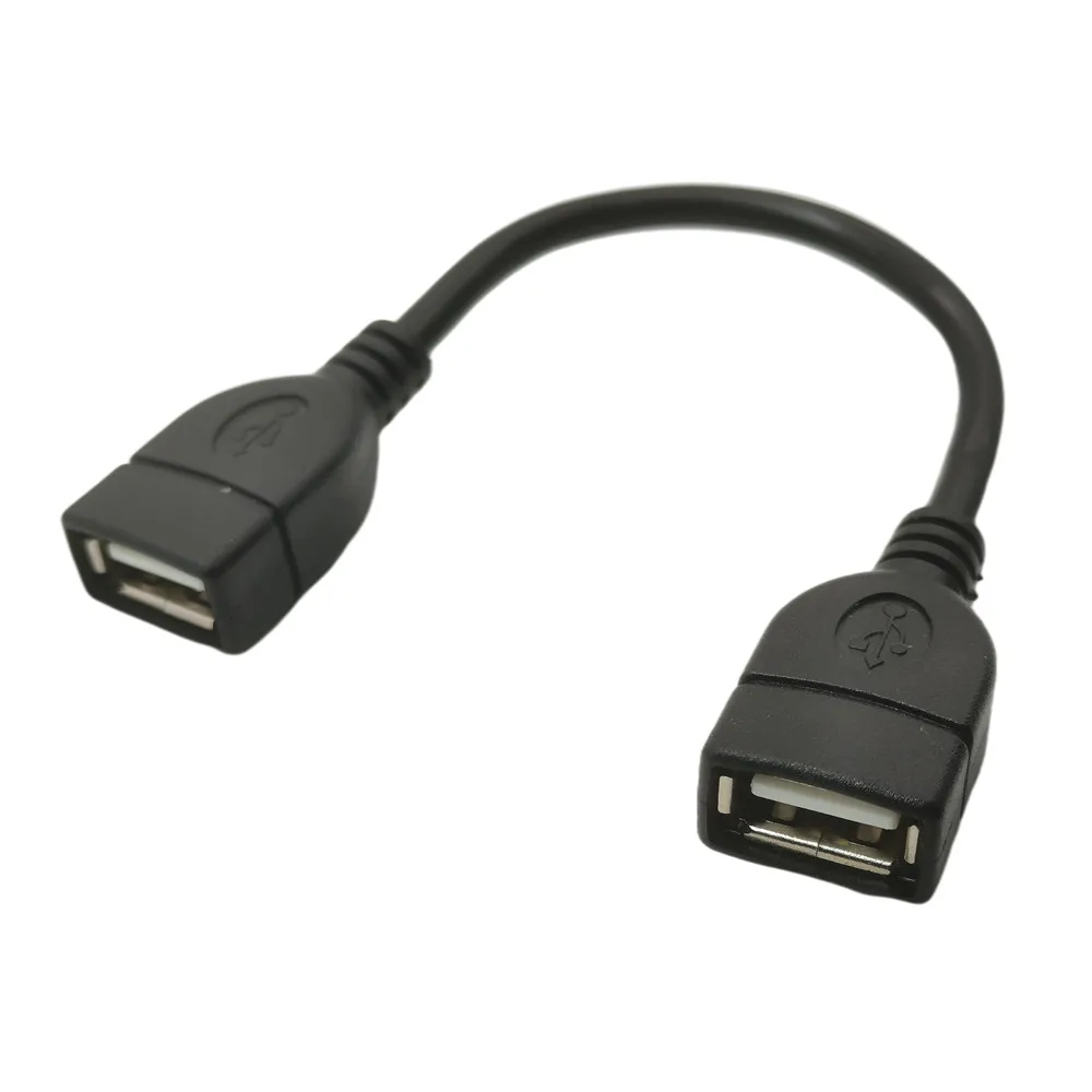 CABLE USB hembra A hembra, adaptador USB 2,0 tipo A F/F, 10CM, 0,1 M