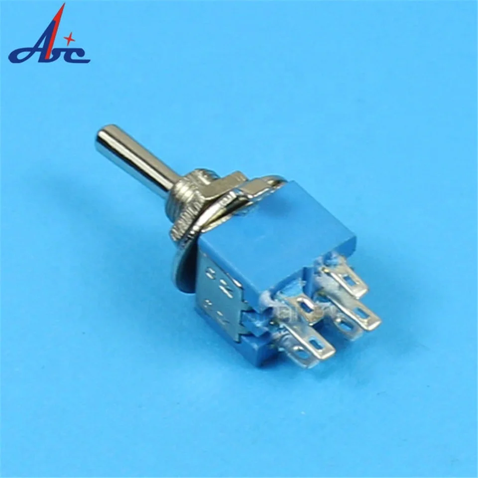 

100PCS SMTS-202 DPDT ON-ON 6 pin toggle switch