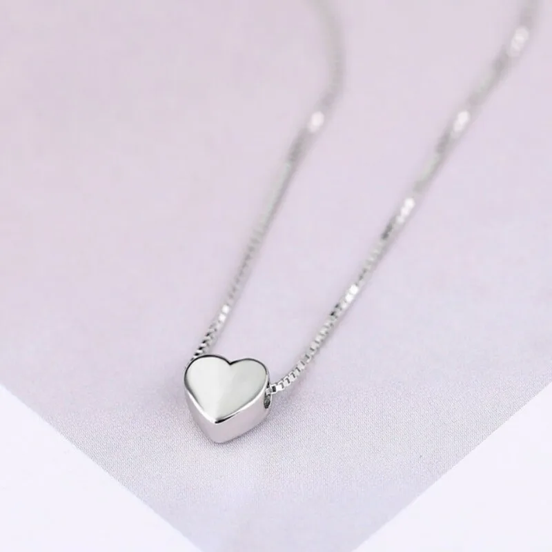 S925 Sterling Silber Halsketten für Frauen, Einfache Minimalistische Anhänger-Halsketten, Blaue Stein-Halskette, Geburtstagsgeschenk – Detail 9