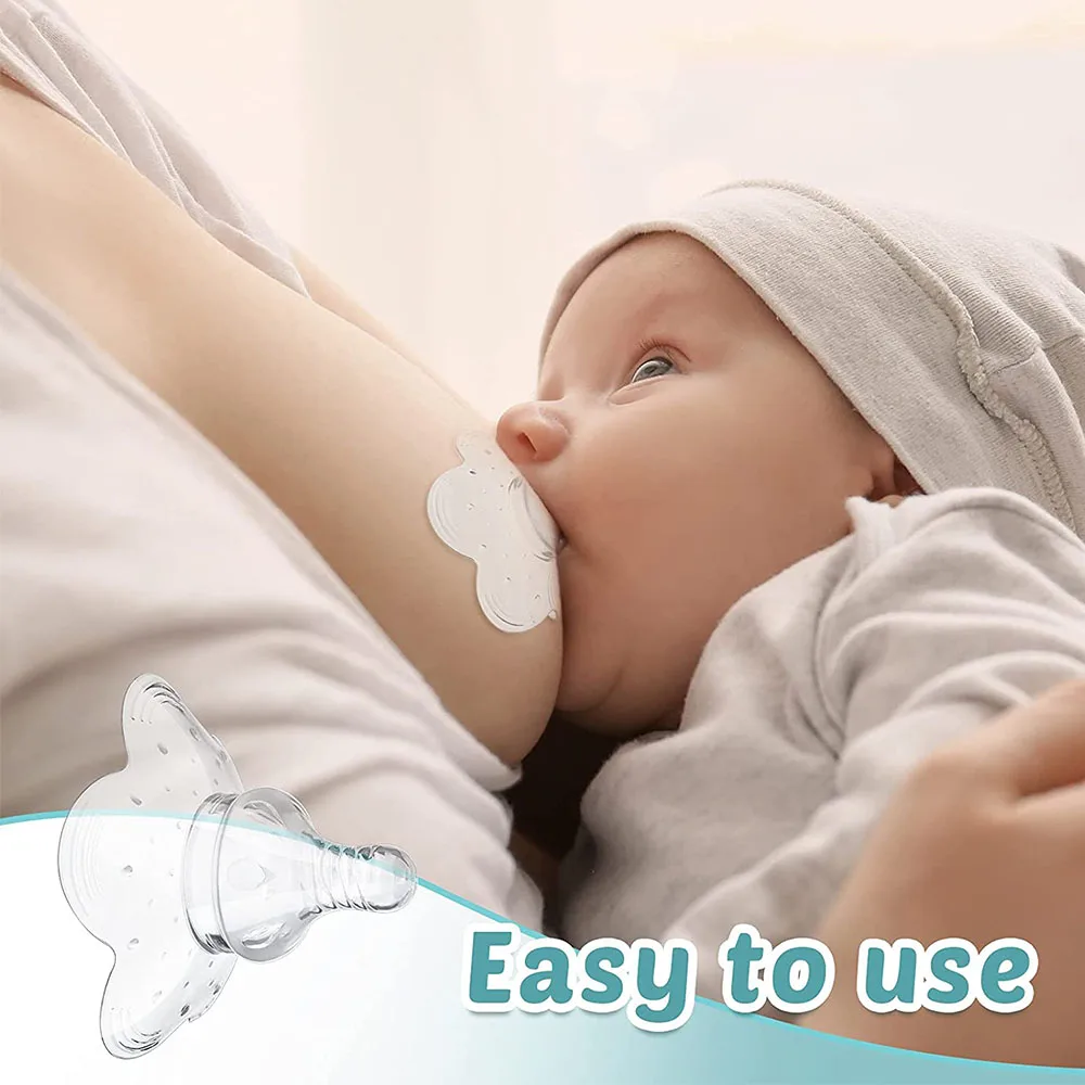 Nipple Shield Assist Perfect for Nursing Mothers with Inverted & Sore Nipple with Carrying Case for Breastfeeding Mothers