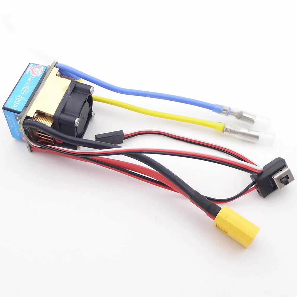 Motor de cepillo de 480A 80A, controlador de velocidad ESC 540 550 775, Motor ESC para coche de control remoto, barco a control remoto 1/10, Crawler SCX10 D90 Tamiya HSP, 1 unidad