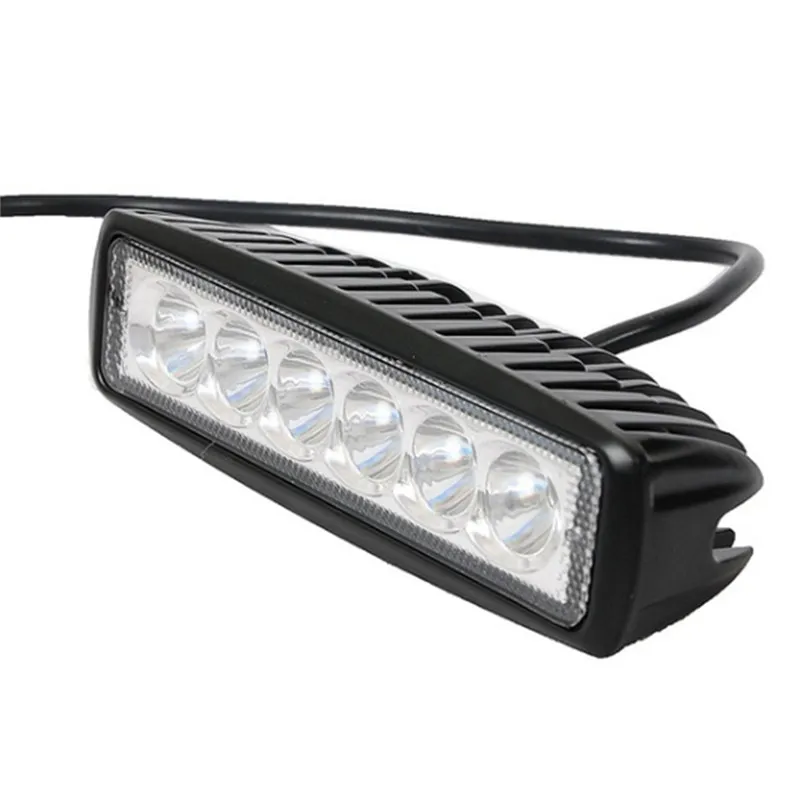 مصابيح الكشافات العالمية القيادة الضباب الطرق الوعرة LED ضوء سيارة العمل 18 واط 12 فولت LED 4WD led الحزم قضيب مصابيح عملي الأضواء #5