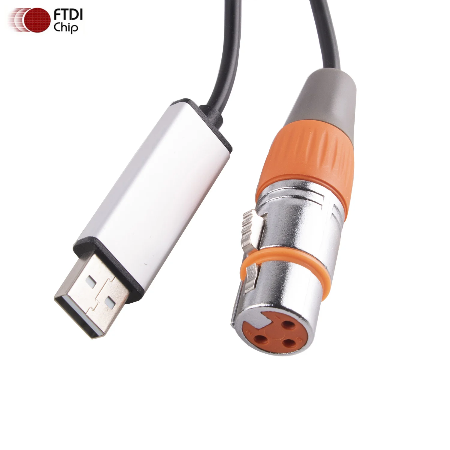 FTDI RS485 DMX512 PC USB to 3Pin XLR Serial Converter Adapter Stage Lighting Control Cable