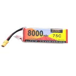 ZOP POWER 75C wysoka stawka 11.1V 8000mAh UVA litowo-polimerowa FPV RC bateria do drona ze złączem XT90 do dron FPV