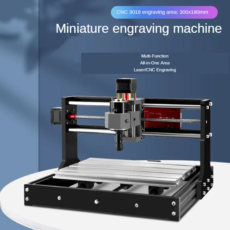 Máquina de gravação automática pequena de alta precisão, máquina de corte de plástico acrílico, gravura pode ser cabeça de laser modificada