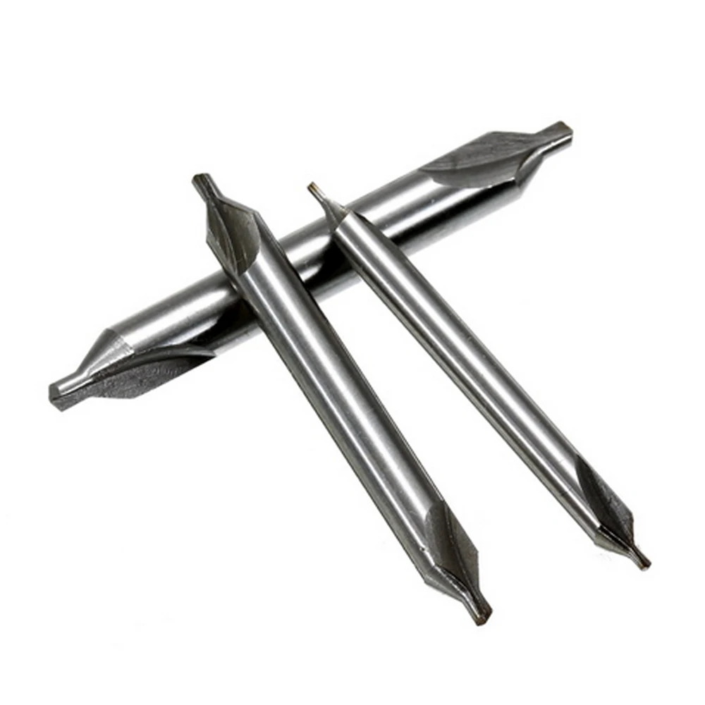 6pcs HSS Combinata Centro Trapani Svasatori 60 Gradi Angolo Bit Set 1.0 millimetri 1.5 millimetri 2.0 millimetri 2.5 millimetri 3.5 millimetri 5 millimetri di Metallo Punta del trapano 4.7