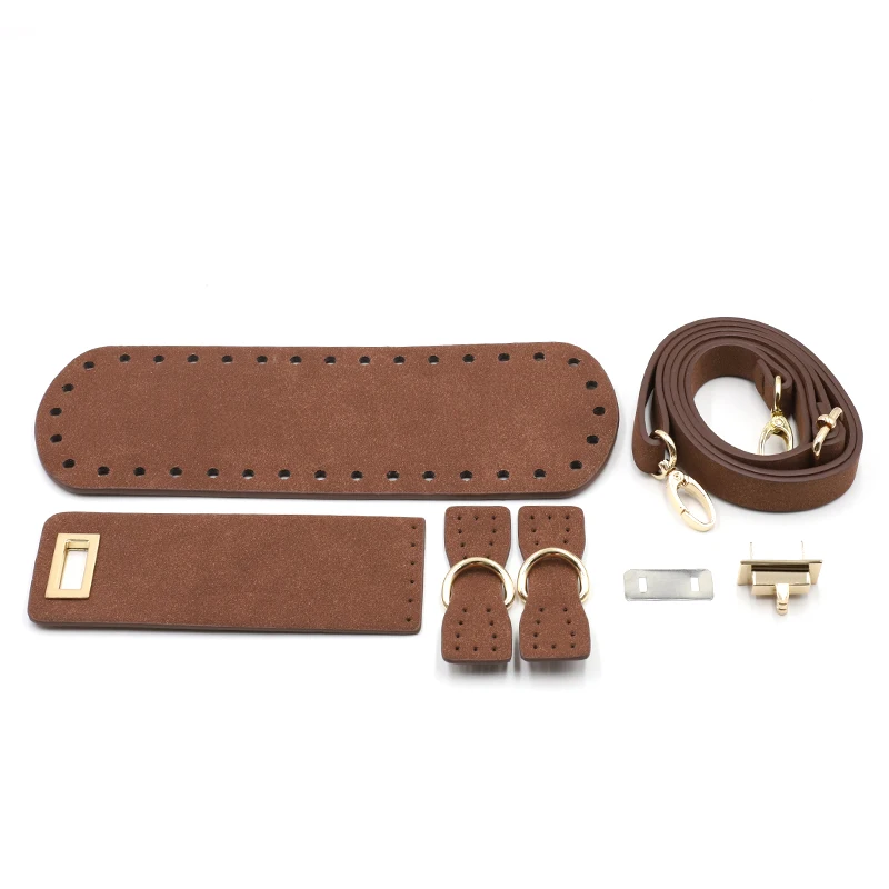 1Set Handmade Handbag Bag Set Leather Bag Bottoms With Hardware Package Accessories HandBag Shloulder Straps DIY Women Backpack