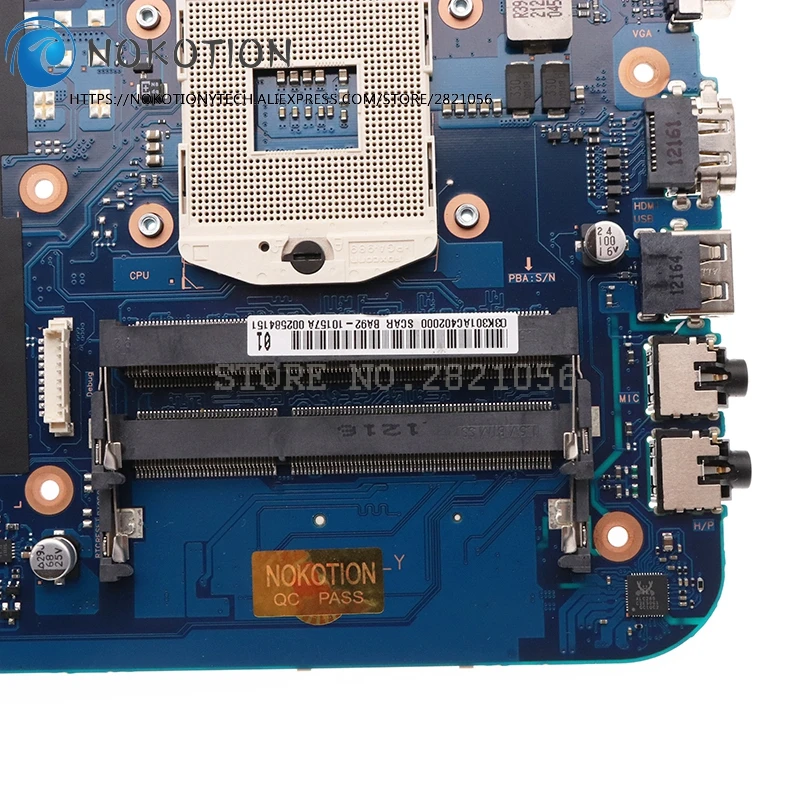 NOKOTION BA92-10157A BA92-10157B For Samsung NP300 300E4C NP300E4C 14 inch Laptop Motherboard Scala3-14CRV DDR3