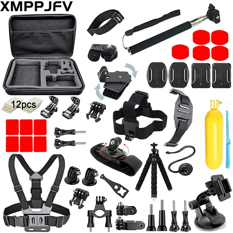 Zestaw akcesoriów do kamery akcji GoPro Hero 13 12 11 10 9 8 7 6 5 4 Session 3 Black Max Insta360 Yi 4K DJI AKASO Campark SJCAM