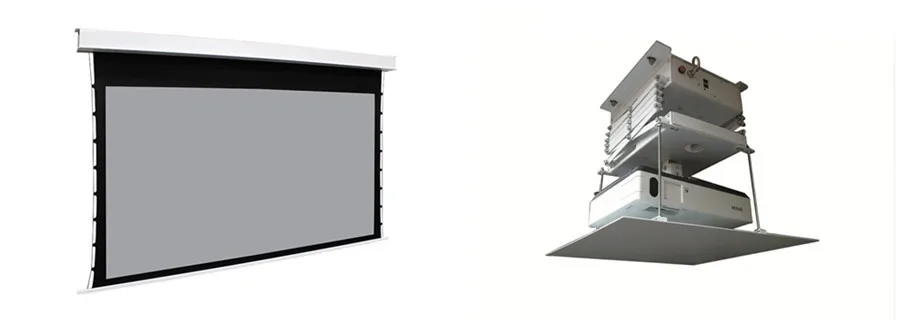 MIVISION 8K Schwarz Diamant/Kristall Umgebungs Licht Ablehnung ALR CLR Elektrische Einbau In-Decke Projektor Bildschirm, v1ALR – Detail 18