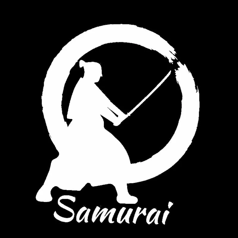 Volkrays Creative Car Sticker Japanese Samurai Vinyl Waterproof Anti-UV Decal Accessories for Auto Motorcycle Laptop,13cm*16cm