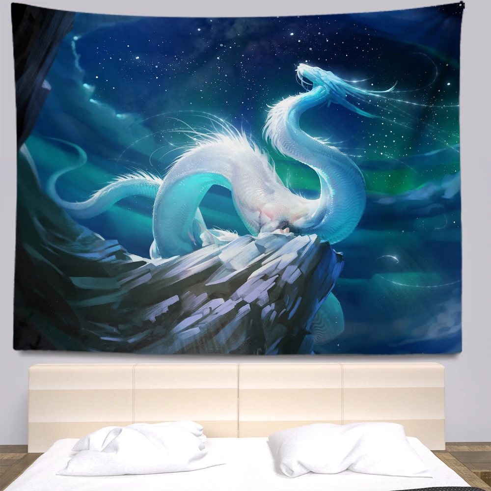 Dragon tapestry large fabric wall tapestries Bohemia decoration Anime tapestry Home decoration Tapestry aesthetics tapestry wall