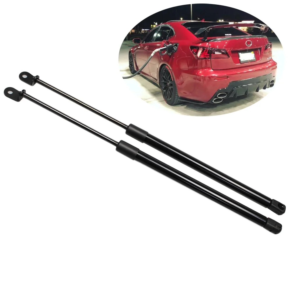 

for Lexus IS IS250 IS300 IS350 2005-2015 With Spoiler Tailgate Boot CarbonFiber Gas Struts Lift Supports Gas Spring 465mm Damper