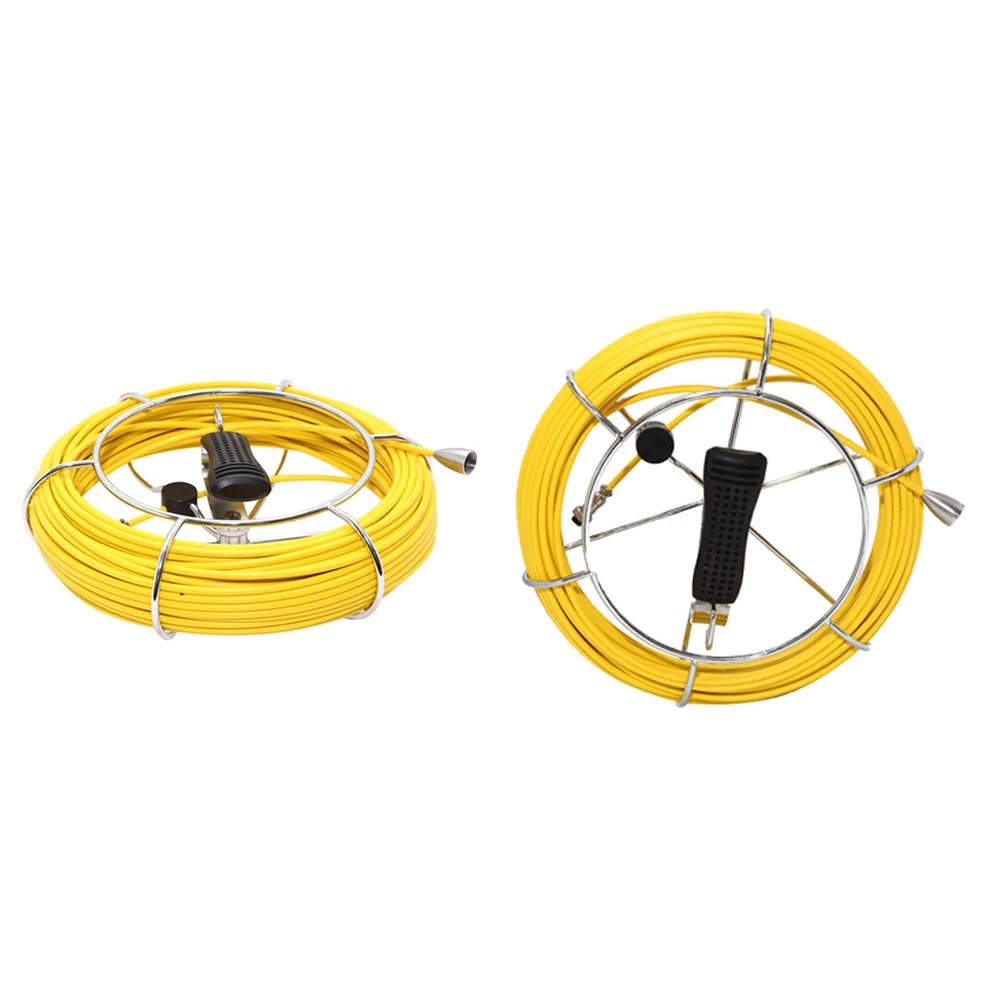 7 Inch Monitor Industrial Pipe Drain Sewer Inspection Video System Kit IP68 Waterproof CCD600 TVL 5mm Fiberglass Cabl