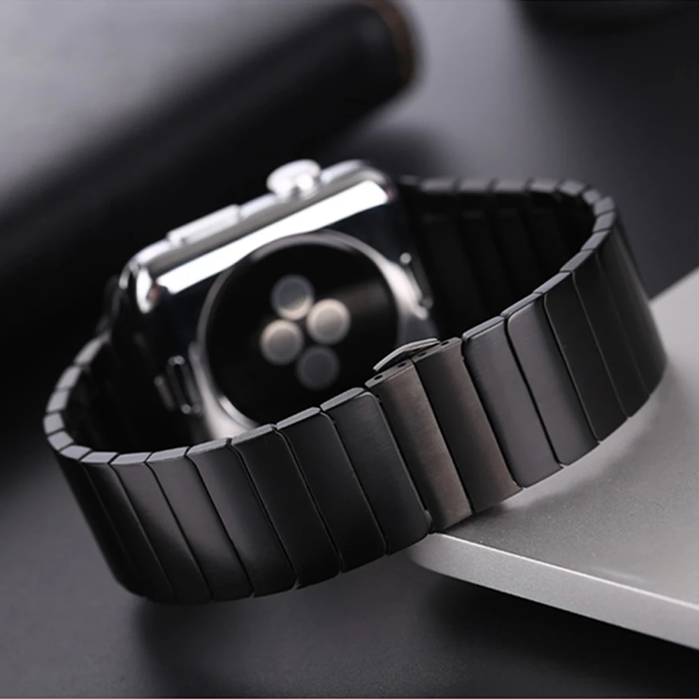 Stainless Steel Strap For Apple watch band 45mm 44mm/42mm 41mm 40mm 38mm link bracelet iwatch apple watch series 5 4 3 SE 6 7 8