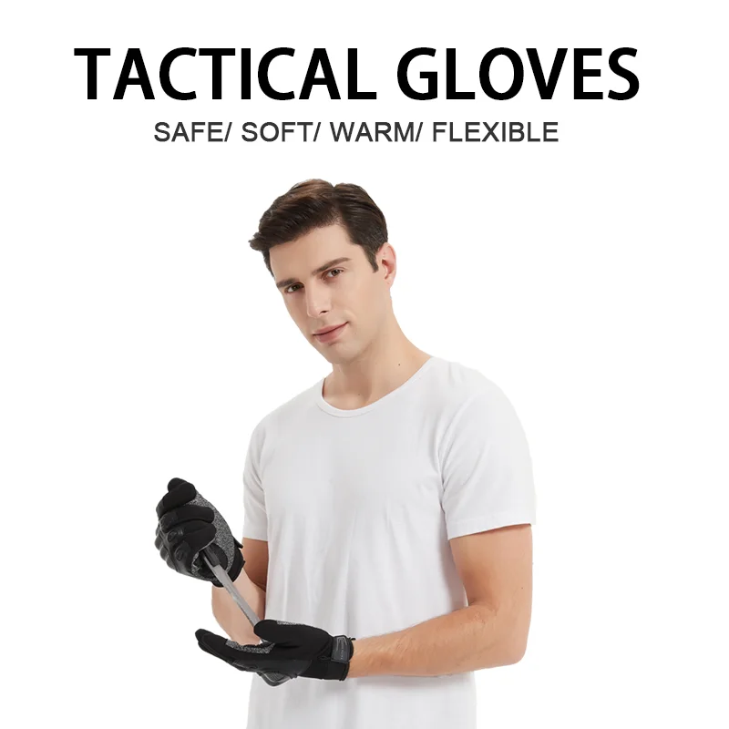 Touch Screen Full Finger Tactical Army Stab-Resistant Gloves Military Protective Work Driving Riding Hunting Gloves