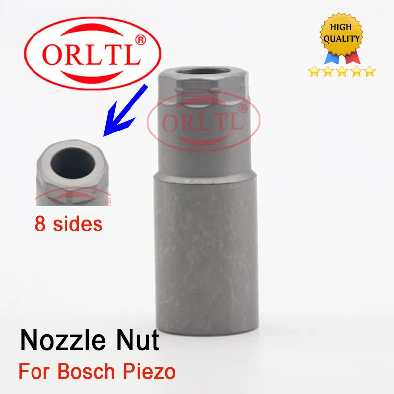 ORLTL Fuel Pump Injector Nozzle Nut Set Diesel Injector Nozzle Cap Nut for Bosch Piezo Auto Injection Accessory