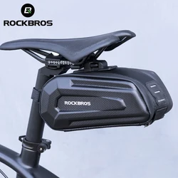 ROCKBROS wodoodporna torba na rower podwójny zamek błyskawiczny MTB górska droga 1.7L torba na rower twarda osłona duży pojemność jazda na rowerze akcesoria