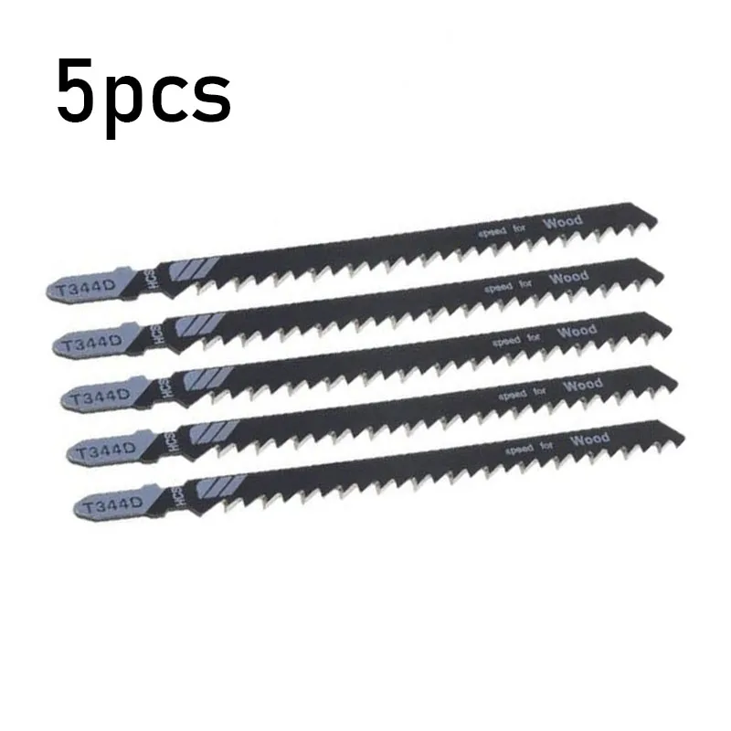 5 pz Jig Saw Blade T344D 6T t-shank Jig lame per sega lavorazione del legno alternativo lama per sega plastica per legno utensili da taglio rapidi