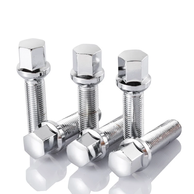 

10PCS Wheel Lug Nut 14X1.25 12X1.5 Alloy Steel Cone Seat Tire Spacer Wheel Bolts For BMW Audi Mercedes Benz VW Volkswagen