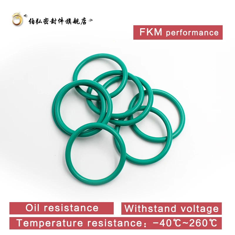 Fluororubber 420pcs Green FKM O Rings Kit 30Sizes O ring Seal Sealing O-rings Washer Gasket Set Assortment Set O ring Kit Box