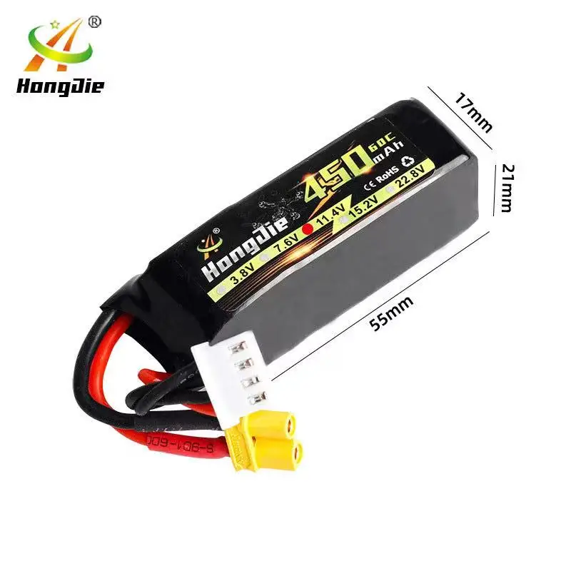 3 ثانية من خلال آلة نموذج بطارية الطائرات 450 مللي أمبير بطارية ليثيوم 11.4 فولت 60 ج 651744 مصنع يبيع منتج #2