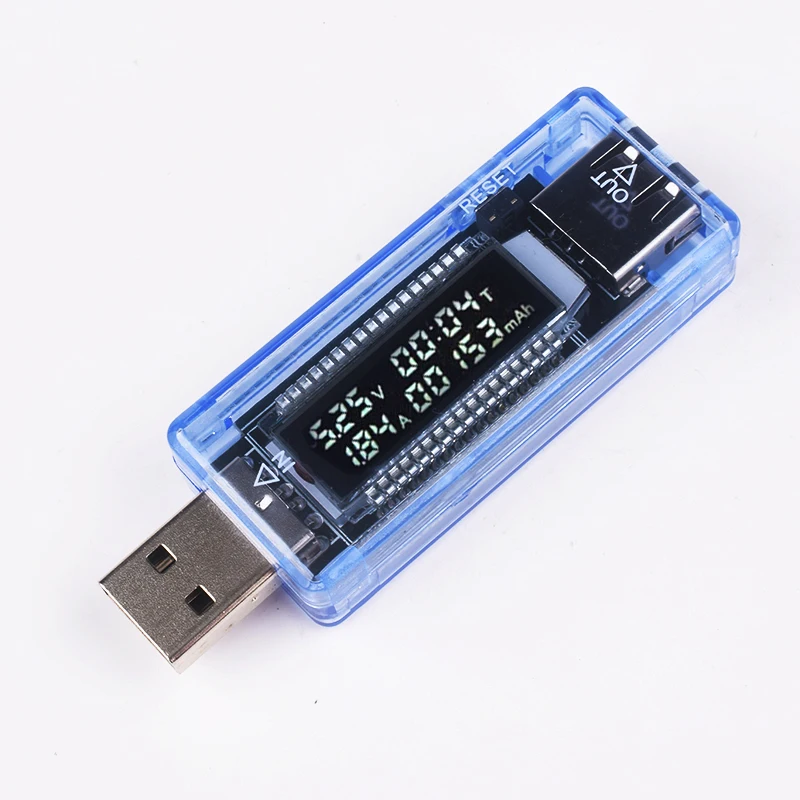 USB Voltmeter Ammeter Current Voltage Tester LCD Digital Display Power Battery Capacity Tester Measurement USB Charge Indicator