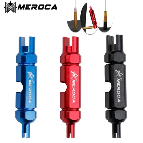 Herramienta sin cámara para bicicleta, tubo de válvula Presta schrader, llave de extracción de carrete de válvula AV/FV