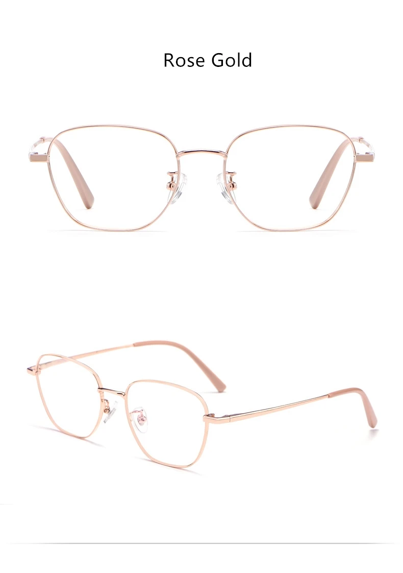 YIMARUILI Ultra-licht Mode Reinem Titan Brillen Rahmen männer Retro Runde Dekorative Optische Myopie Gläser Rahmen Frauen 9026JY – Detail 10