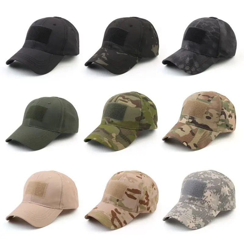 

Outdoor Adjustable Unisex Army Camouflage Camo Cap 2020 Casquette Hat Baseball Cap Men Women Casual Desert Hat Military Hats