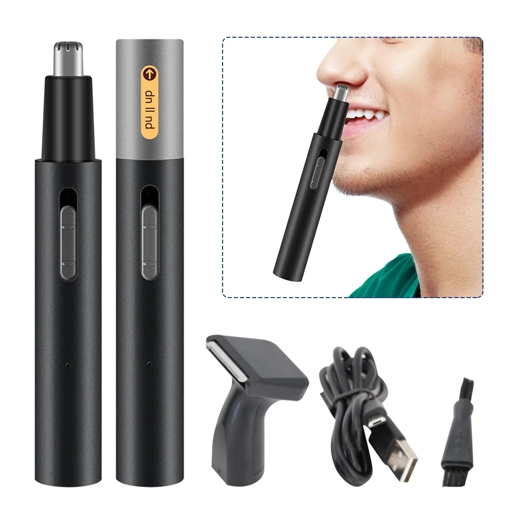 Rechargeable Men Electric Nose Ear Hair Trimmer Painless Women Trimming Sideburns Eyebrows Beard Hair