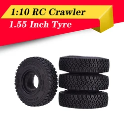 AUSTARHOBBY 4Pcs 1.55Inch Rubber Wheel Tires 90mm Tyre for RC Crawler Car MST JIMNY Axial AX90069 D90 TF2 Tamiya CC01 LC70