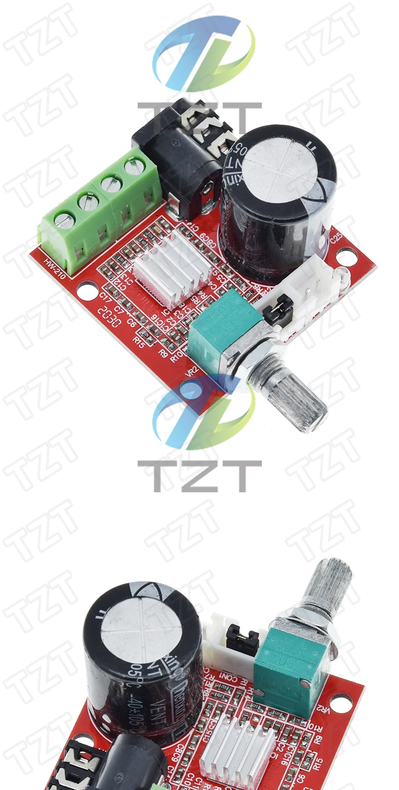 TZT 1/3 Stück 12V Mini Hi-Fi PAM8610 Audio-Stereo-Verstärkerplatine 2X10W Dual-Kanal D-Klasse Zum Niedrigsten Preis – Detail 3