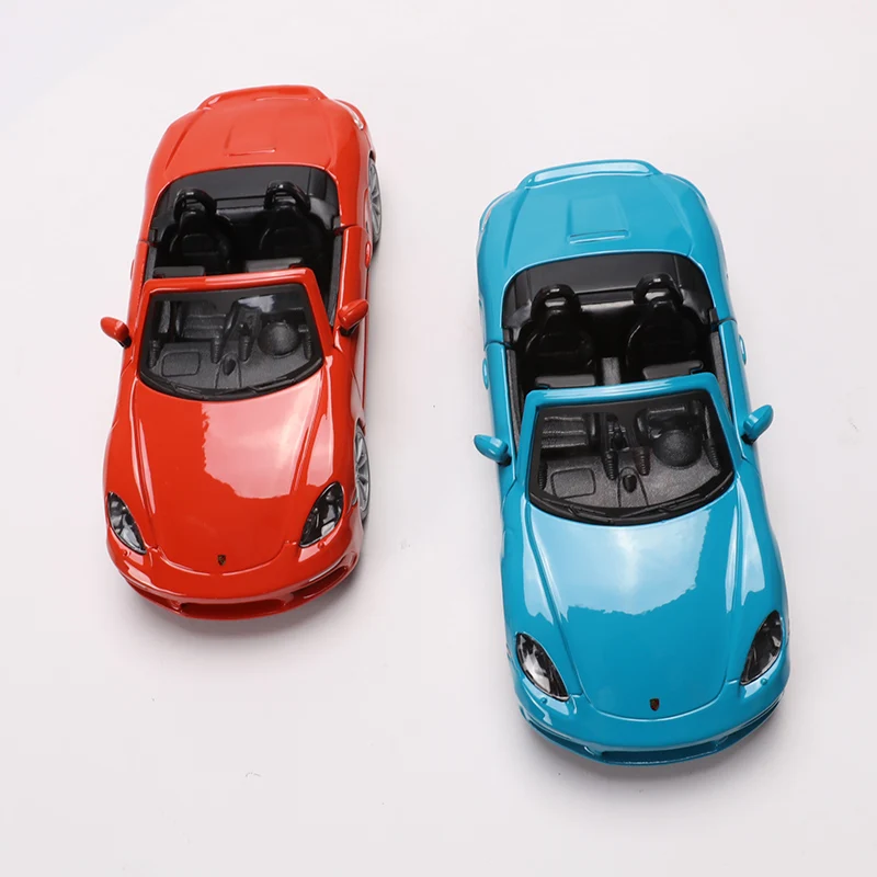 Bbugo 1:24 스케일 포르쉐 718 Boxster 합금 레이싱 카 합금 럭셔리 자동차 다이 캐스트 자동차 모델 장난감 컬렉션 선물