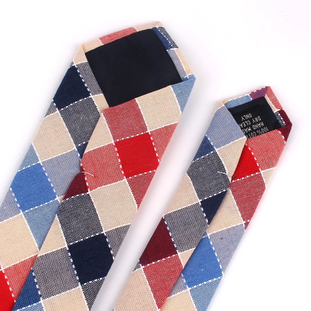Mode Gewebte Baumwolle Krawatten Für Männer Dünne Männer Krawatte Für Hochzeit Casual Plaid Krawatten Anzüge Schlank Plaid Krawatten Gravatas – Detail 35
