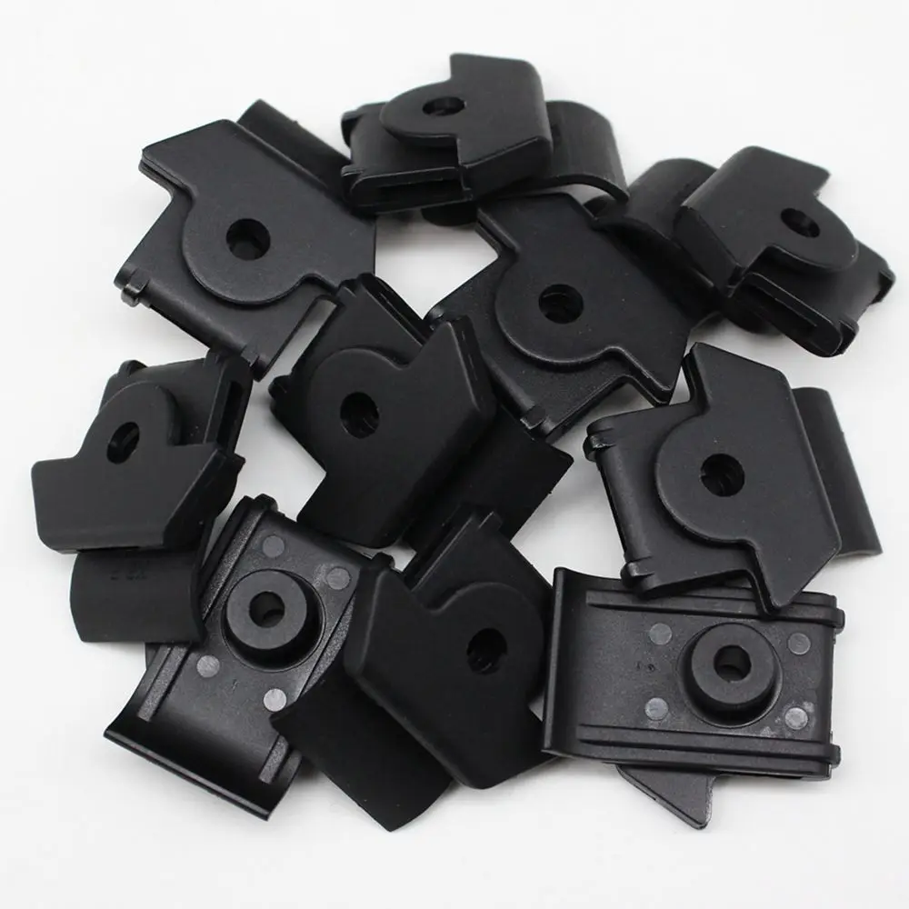 10Pcs Fender Liner Clip Splash Shield Retainer#10 Screw Nylon U Nut Fits For Nissan 63848-35F00