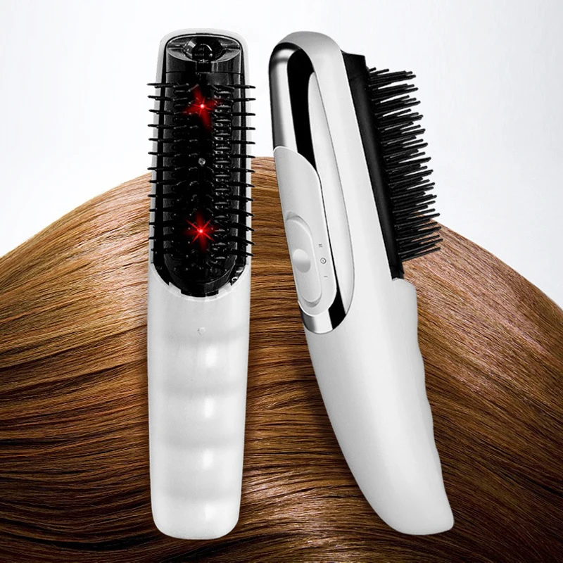 Electric Infrared Anti Hair Loss Comb Vibration Massage Laser Stimulate Promote Hair Growth Care Brush Regrowth Head Massager