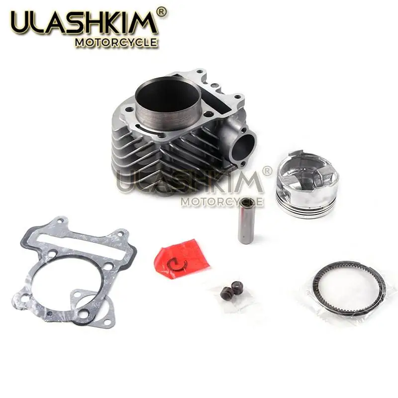 63mm GY7 200CC CYLINDER GY6 150cc 170cc 1upgrade to GY6 200cc Cylinder Kit Cylinder assy for 4-stroke 157qmj 152qmi Scooter Kart