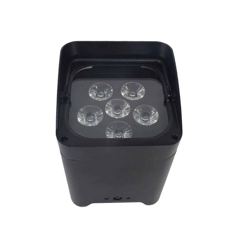 6x18w Battery Light RGBWAUV Wireless Par Light Remote Control Wifi Control Stage Light Wedding Ambient Light