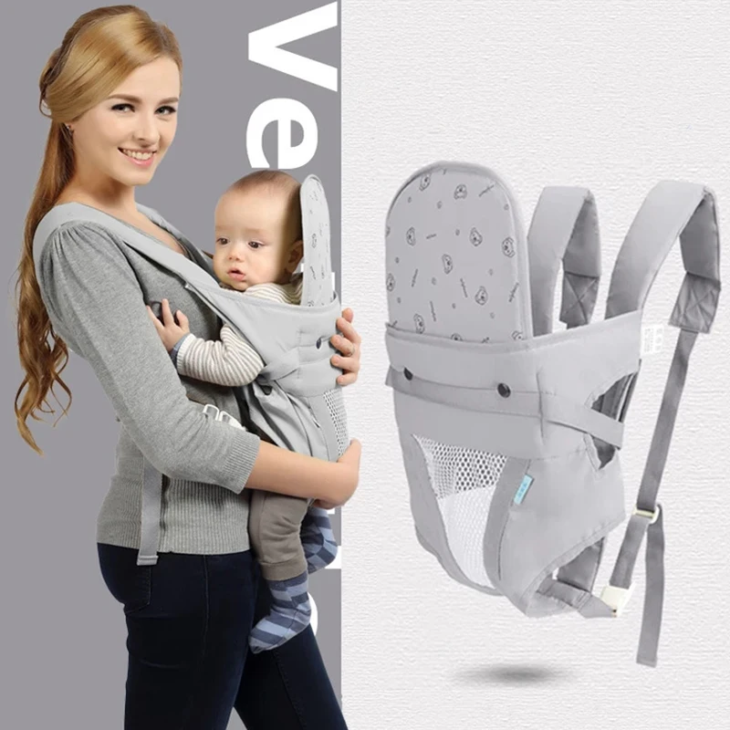 

Ergonomic Baby Carrier Infant Hip Seat Carrier Front Facing Ergonomic Kangaroo Newborn Wrap Sling Strap 0-36 Months