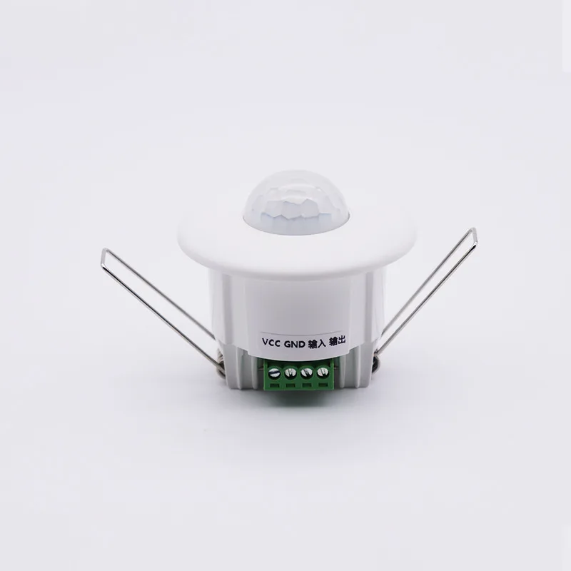 New reed switch signal switch silent dry contact 12V-24V Ceiling mini embedded infrared human body motion sensor switch