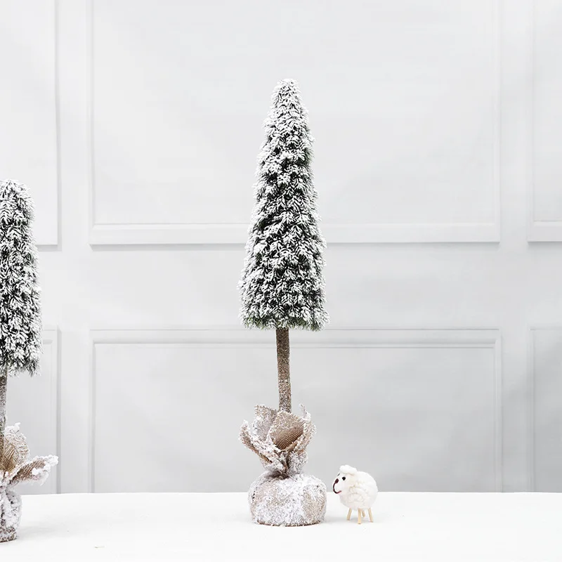 2022 Artificial Christmas Tree PE Flocking Process Ornaments Simulation Xmas Trees Ornaments Decor for Home Scene Decoration - Image 4