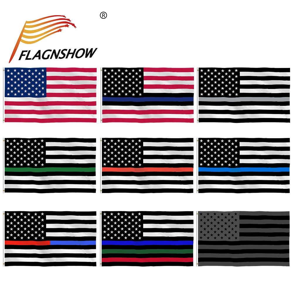 Flagnshow American Series Flags National Country 3x5 FT Polyester Decoration USA America Flag Celebratory Memorial