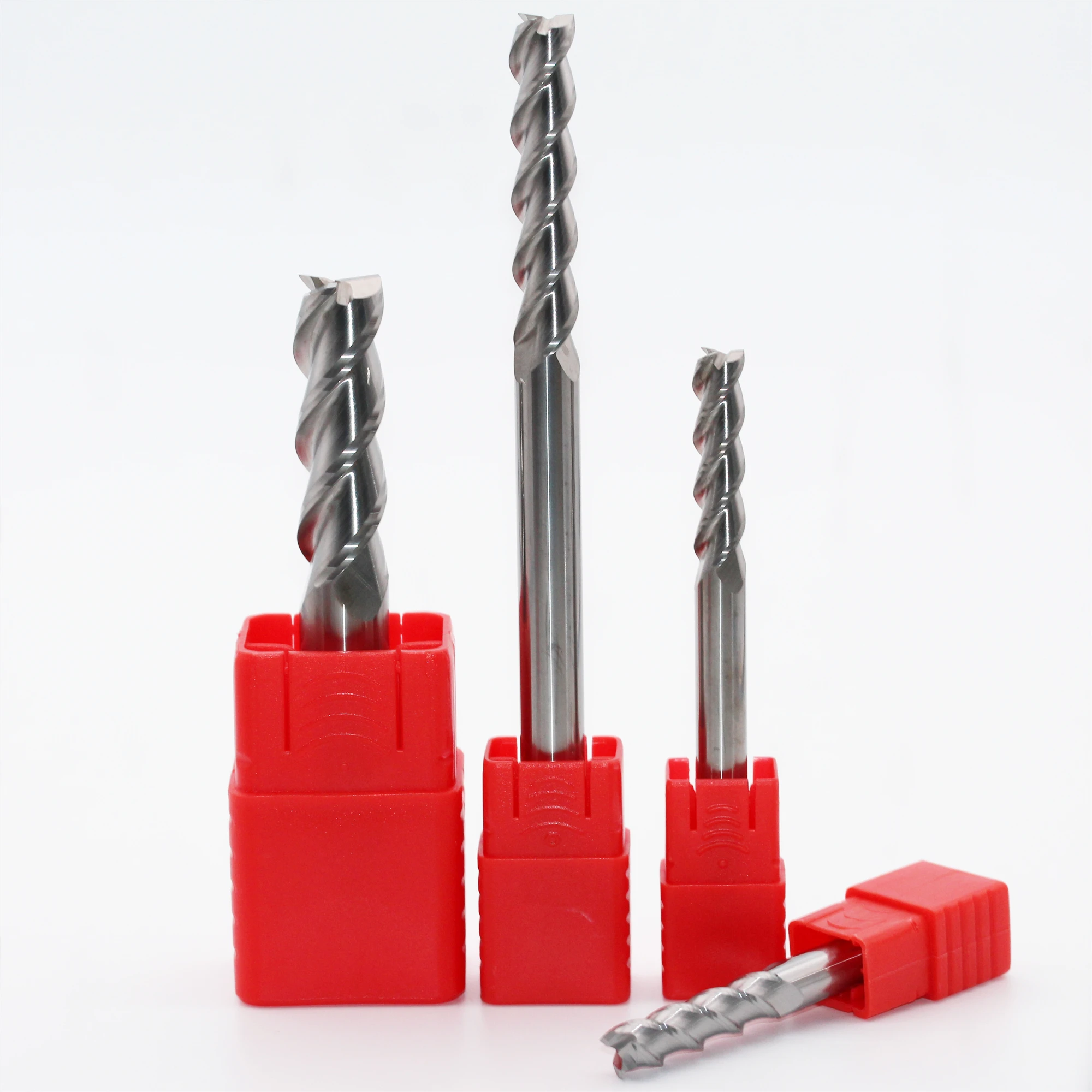 HRC60Milling Cutter Alloy Coating Tungsten Steel Tool Aluminum Cnc Maching 3 Blade Endmills Top Milling Cutter Wood Milling Cut
