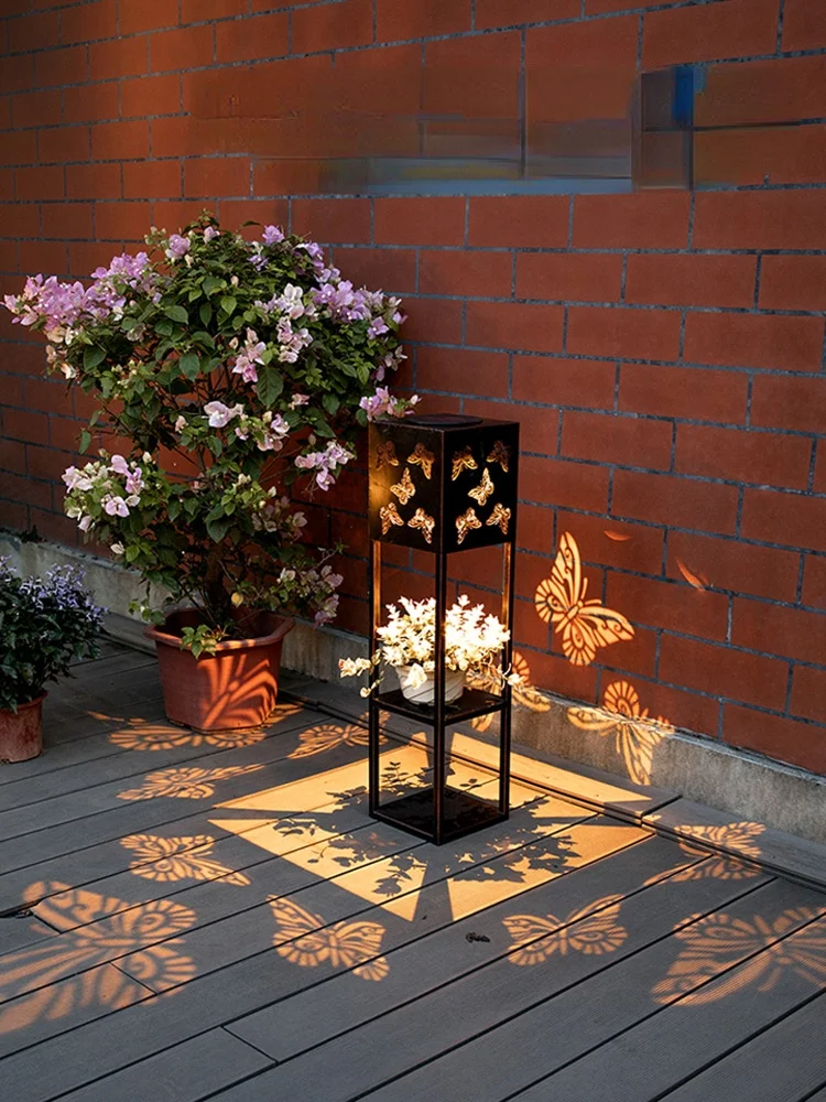 

Solar Flower Stand Lamp Garden Villa Decorative Lamp Outdoor Waterproof Courtyard Outdoor Layout Ambience Light